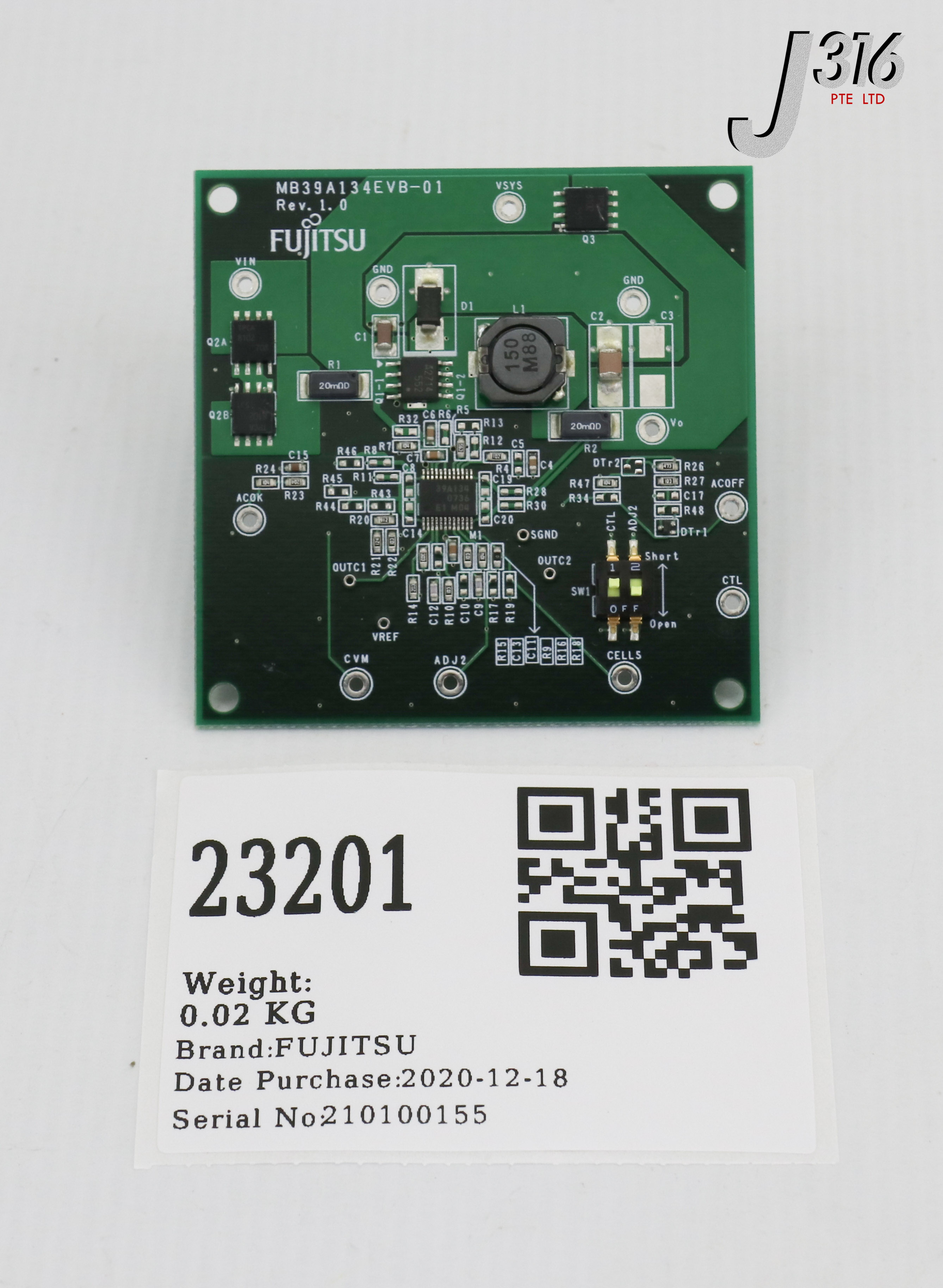 23201 FUJITSU PCB, CHARGER IC EVALUATION KIT MB39A134EVB-01 | eBay